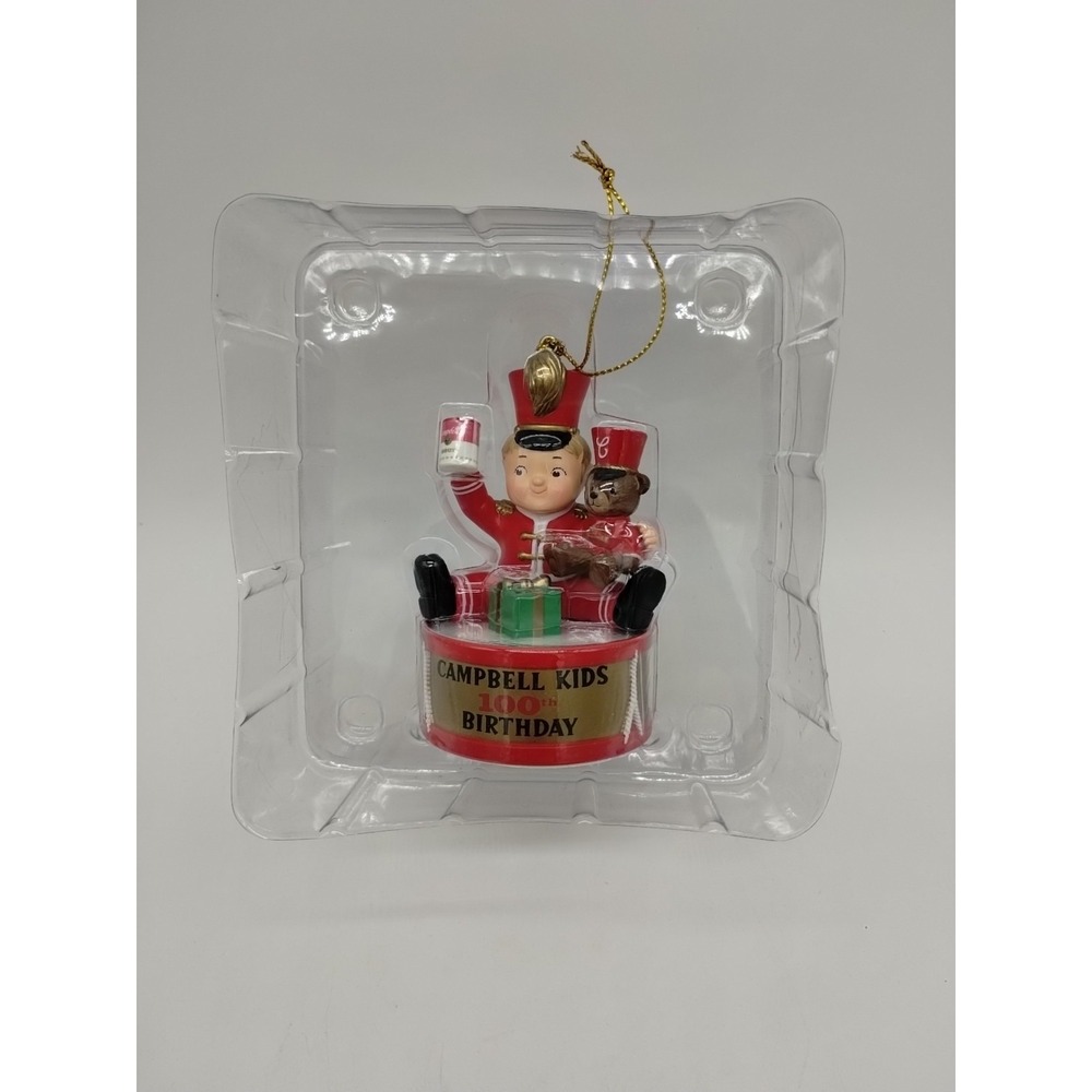 Campbell's Soup Kids 100th Birthday Drummer Boy Drum Ornament 2003 Christmas